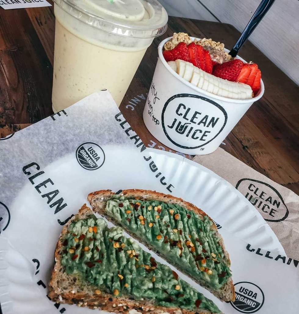 Clean juice organic smoothies
